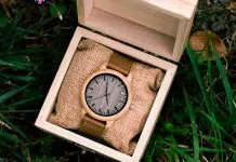 montre en bois